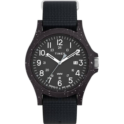 Timex Men's Watch - Reclaim Ocean Black Dial Tide Ocean Plastic Strap | TW2V81900JR ,