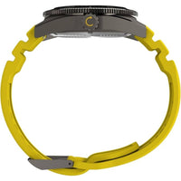 Timex Men's Watch - Deep Water Quartz Black Dial Yellow Rubber Strap | TW2W74800VQ ,