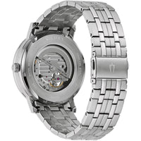 Bulova Men's Watch - American Clipper Automatic Black Open Heart Dial Steel | 96A305 ,