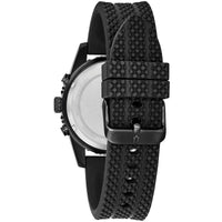 Bulova Men's Watch - Quartz Chronograph Black Dial Silicone Rubber Strap | 98A211 ,