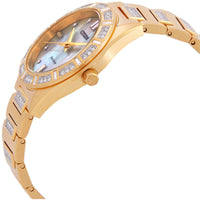 Citizen Women's Watch - Silhouette Crystal Eco-Drive Yellow Gold Bracelet | EM1022-51D ,