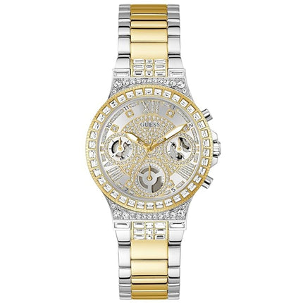 Guess Women's Watch - Moonlight Quartz Two Tone Steel Bracelet Crystal | GW0320L7 ,