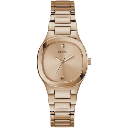 Guess Women's Analog Watch - Eve Quartz Rose Gold Tone Dial Steel Bracelet | GW0615L3 ,