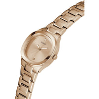 Guess Women's Analog Watch - Eve Quartz Rose Gold Tone Dial Steel Bracelet | GW0615L3 ,