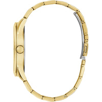 Guess Men's Analog Watch - Dex Quartz Green Dial Yellow Gold Steel Bracelet | GW0626G2 ,
