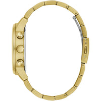 Guess Men's Analog Watch - Parker Black Dial Yellow Gold Bracelet Date | GW0627G2 ,