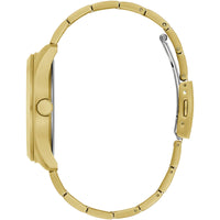 Guess Men's Analog Watch - Quartz Gold Tone Dial Steel Bracelet Day-Date | GW0707G3 ,