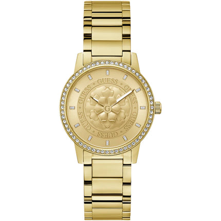 Guess Women's Watch - Quartz Champagne Dial Yellow Gold Steel Bracelet | GW0747L2 ,