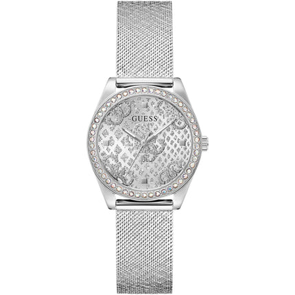 Guess Women's Watch - Quartz Silver Dial Stainless Steel Mesh Bracelet | GW0748L1 ,