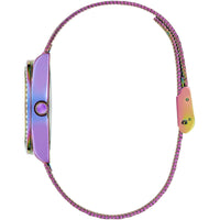 Guess Women's Watch - Quartz Purple Dial Iridescent Steel Mesh Bracelet | GW0748L3 ,