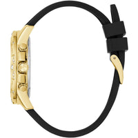 Guess Women's Watch - Quartz Champagne Dial Black Silicone Rubber Strap | GW0772L5 ,