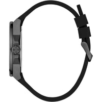 Guess Men's Analog Watch - Quartz Solid Black Dial Silicone Rubber Strap | GW0790G2 ,