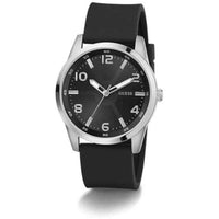 Guess Men's Watch - Monte Stainless Steel Case Black Silicone Strap | GW0805G1 ,