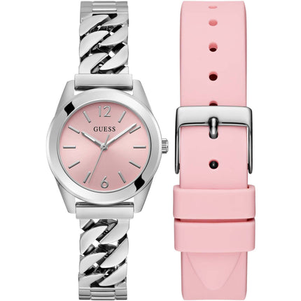 Guess Women's Watch Gift Set - Serena Quartz Pink Dial Bracelet and Strap | GW0845L1 ,