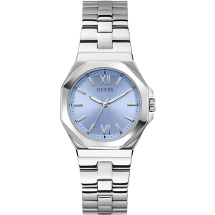 Guess Women's Watch - Empress Quartz Ice Blue Dial Silver Tone Bracelet | GW0873L1 ,