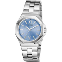 Guess Women's Watch - Empress Quartz Ice Blue Dial Silver Tone Bracelet | GW0873L1 ,