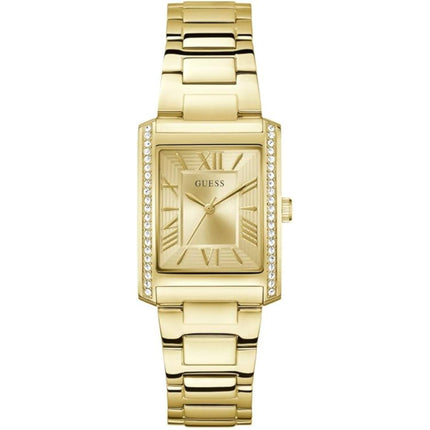Guess Women's Watch - Bonnie Crystal Bezel Champagne Dial Yellow Gold Case | GW0874L4 ,