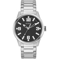 Guess Men's Watch - Varsity G Quartz Black Dial Stainless Steel Bracelet | GW0889G1 ,