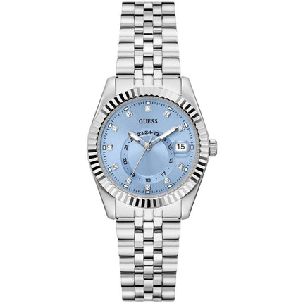 Guess Women's Watch - Jada Ice Blue Dial Stainless Steel Bracelet Crystal | GW0936L1 ,
