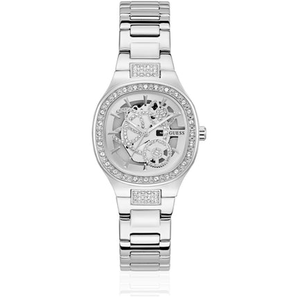 Guess Women's Watch - Electra Quartz Crystal Bezel Stainless Steel Bracelet | GW0941L1 ,