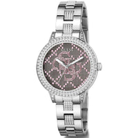 Guess Women's Watch - G Lace Crystal Silver and Grey Dial Steel Bracelet | GW0944L1 ,