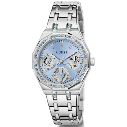 Guess Women's Watch - Quartz Ice Blue Dial Stainless Steel Bracelet Date | GW1009L1 ,