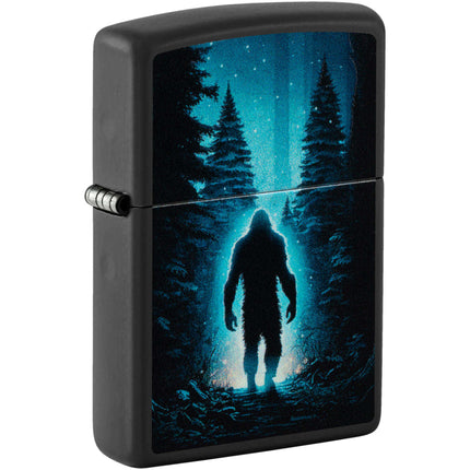 Zippo Pocket Lighter - Ultra Squatch Design Matte Black Metal Windproof | 46819 ,