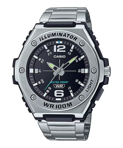 Casio Men's Watch - Quartz Black Dial Stainless Steel Bracelet | MWA-100HD-1AVCF ,