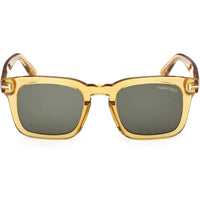 Tom Ford Men's Sunglasses - Dax Shiny Light Yellow Plastic Square Frame | FT0751 5039N ,