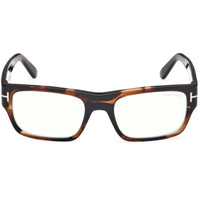 Tom Ford Men's Eyeglasses - Coloured Havana Acetate Rectangular Frame | FT6034-B 54056 ,