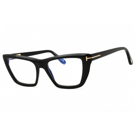 Tom Ford Women's Eyeglasses - Shiny Black Acetate Cat Eye Full Rim | FT6047-B 54001 ,