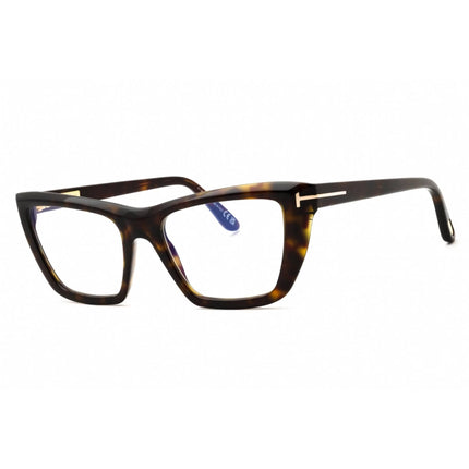 Tom Ford Women's Eyeglasses - Havana Acetate Cat Eye Full Rim Frame | FT6047-B 54052 ,