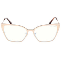 Tom Ford Women's Eyeglasses - Shiny Rose Gold Metal Butterfly Frame | FT6051-B 56028 ,