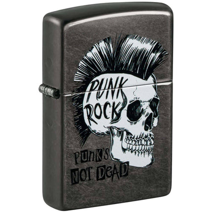 Zippo Windproof Pocket Lighter - Rietveld Punk Rock Skull Design Metal | 48655 ,