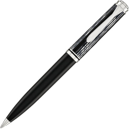 Pelikan Ballpoint Pen - Souveran K605 Tortoiseshell Black with Rhodium Trims | 819336 ,