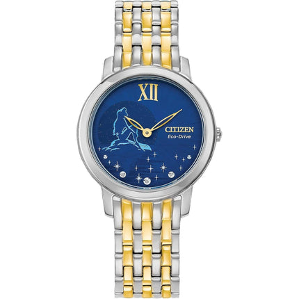 Citizen Women's Watch - Disney Ariel Eco Drive Two Tone Steel Diamond | EX1499-50W ,