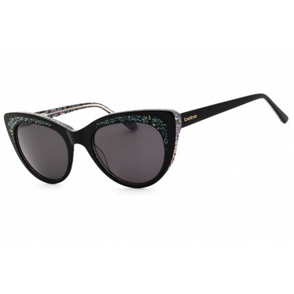 Bebe Women's Sunglasses - Black Acetate Full Rim Cat Eye Shape Frame | BB7242 001 ,