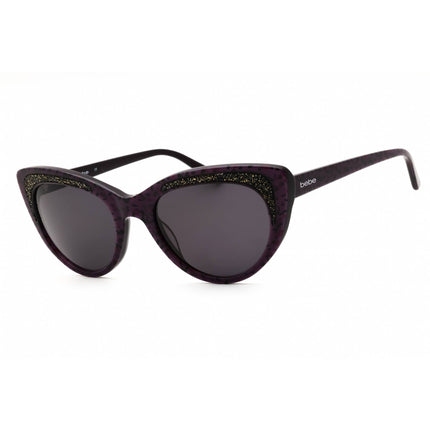 Bebe Women's Sunglasses - Plum Animal Acetate Full Rim Cat Eye Frame | BB7242 400 ,