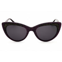 Bebe Women's Sunglasses - Plum Animal Acetate Full Rim Cat Eye Frame | BB7242 400 ,