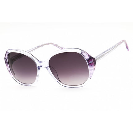 Bebe Women's Sunglasses - Plum Animal Acetate Full Rim Round Shape Frame | BB7245 501 ,