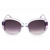 Bebe Women's Sunglasses - Plum Animal Acetate Full Rim Round Shape Frame | BB7245 501 ,