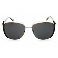 Bebe Women's Sunglasses - Gold, Black Metal Full Rim Oversized Frame | BB7249 710 ,