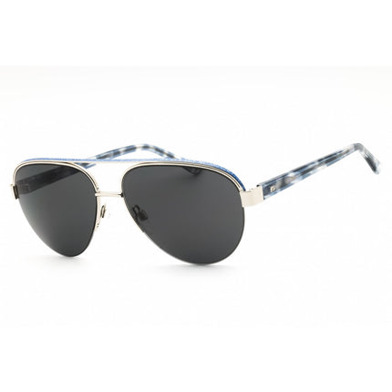 Bebe Women's Sunglasses - Silver Metal Full Rim Aviator Shape Frame | BB7252 040 ,