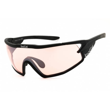 Bolle Men's Sunglasses - Matte Black Plastic Full Rim Shield Frame | B-Rock Pro 12627 ,