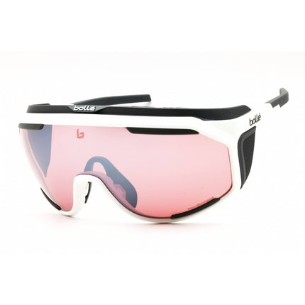 Bolle Unisex Sunglasses - White Matte Full Rim Shield Frame | CHRONOSHIELD MT BS018007 ,