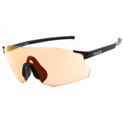Bolle Unisex Sunglasses - Black Matte Nylon Rimless Shield Frame | ICARUS BS016006 ,