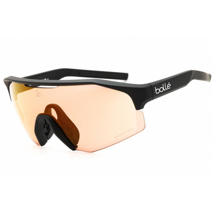 Bolle Men's Sunglasses - Black Matte Half Rim Shield Frame | Lightshifter BS020009 ,