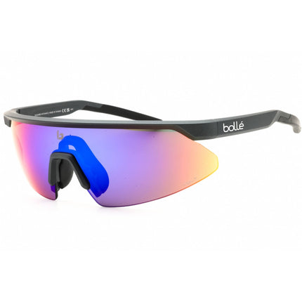 Bolle Unisex Sunglasses - Titanium Matte Nylon Half Rim Frame | MICRO EDGE BS032009 ,