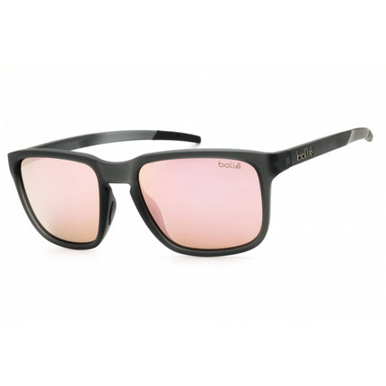 Bolle Men's Sunglasses - Black Crystal Matte Nylon Rectangular Frame | Score BS031003 ,