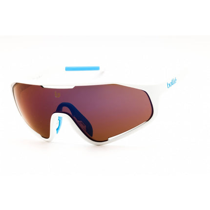 Bolle Men's Sunglasses - White Shiny Sport Wraparound Shape Frame | Shifter BS010006 ,